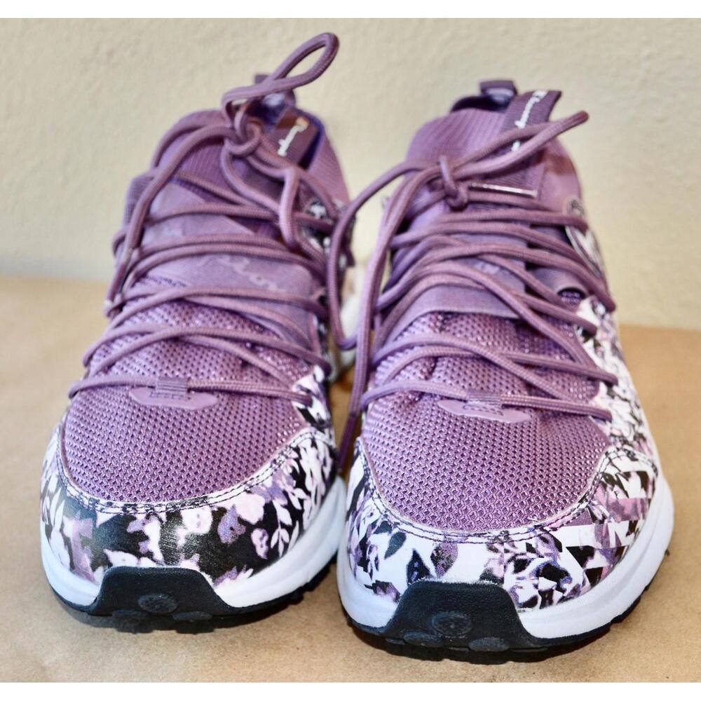 Champion Yogi Floral Purple Womens sz 11 J30-421 Sneakers - Picture 2 of 8